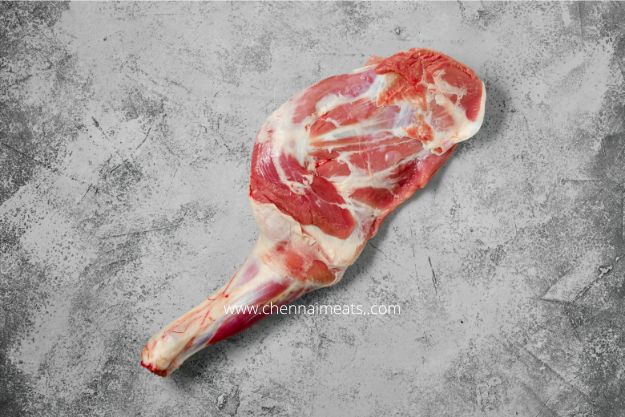 Buy Fresh Mutton Shoulder Cut Online - Raw Goat shoulder chump on